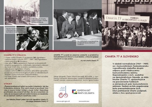 obrázok letáka Charta 77 a Slovensko